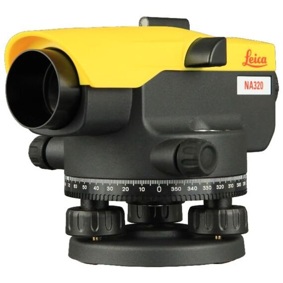 Leica NA320 – Automatisches optisches Nivelliergerät (20-fache Vergrößerung, Diopter-Zielsichtung, 36-mm-Objektivöffnung, Genauigkeit 2,5 mm)