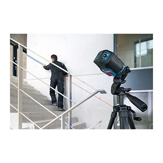 Bosch Professional Kreuzlinienlaser GCL 2-50 (5x AA Batterien, Arbeitsbereich: 50m, im Handwerkerkoffer)