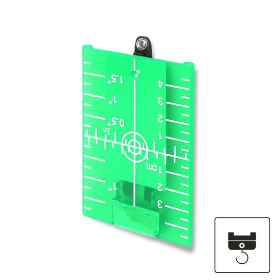 Huepar TP01G Grüne Laser Zielscheibe, Magnetische Laser Zieltafel mit Reflektoren, mit einer Grünem Kreuzlinienlaser Verwendet Werden, für eine Verbesserung der Grünem Laser-Sichtbarkeit