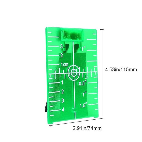 Huepar TP01G Grüne Laser Zielscheibe, Magnetische Laser Zieltafel mit Reflektoren, mit einer Grünem Kreuzlinienlaser Verwendet Werden, für eine Verbesserung der Grünem Laser-Sichtbarkeit