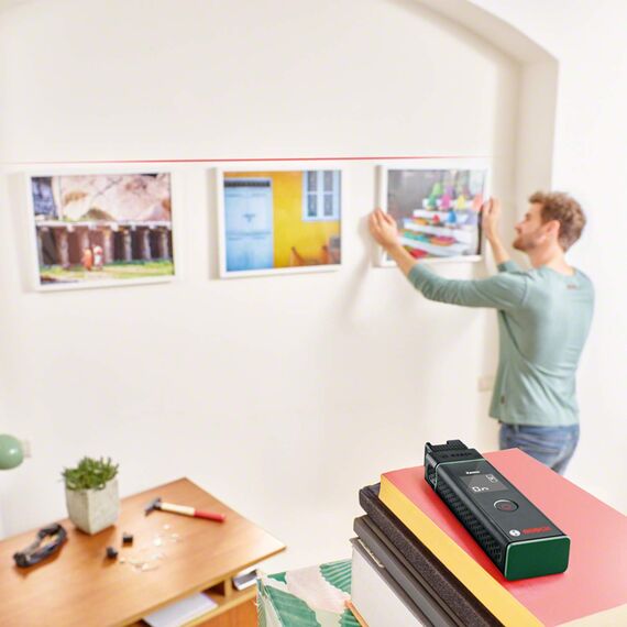 Bosch Laserentfernungsmesser Zamo Set mit 3 Adaptern im Premiumkarton (bis 20m einfach & präzise messen, 3. Gen.)