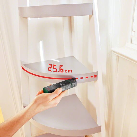 Bosch Laserentfernungsmesser Zamo Set mit 3 Adaptern im Premiumkarton (bis 20m einfach & präzise messen, 3. Gen.)