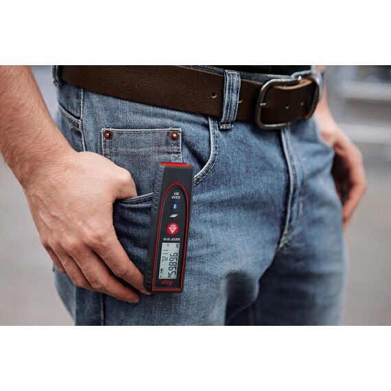 Leica DISTO D110 – kompakter Laser Entfernungsmesser mit Bluetooth (App-Nutzung) für Distanz- und Flächenmessungen (Innenbereich mit 60m Reichweite)