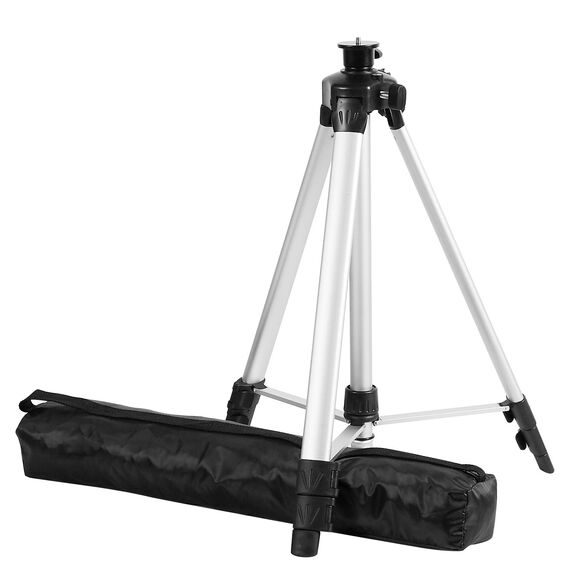Firecore Stativ, Verstellbares Laserstativ aus Aluminiumlegierung, 1.5m Stativ Laser mit Wasserwaage, 5/8"-11 Außengewinde und 1/4"-20 Gewindeadapter, ink. Tragetasche - FT1500D