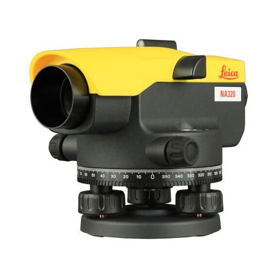 Leica NA320 – Automatisches optisches Nivelliergerät (20-fache Vergrößerung, Diopter-Zielsichtung, 36-mm-Objektivöffnung, Genauigkeit 2,5 mm)