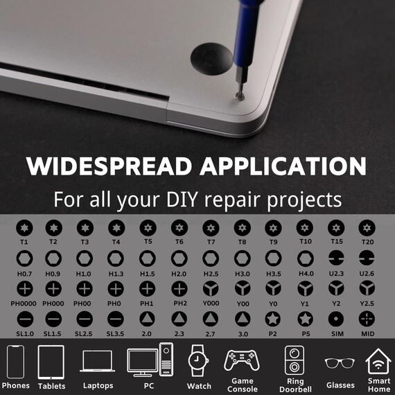 FANACAN Präzisions-Schraubendreher-Set, Mini-Schraubendreher, elektronisches Reparatur-Werkzeug-Set für iPhone, iPad, MacBook, Computer, Laptop, Handy, Tablet, PS4, PS5, Nintendo Switch
