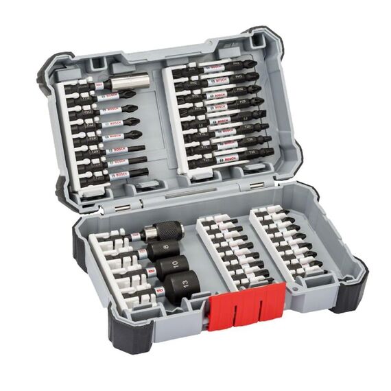 Bosch 36 tlg. Schrauberbit Set (Impact Control, Pick and Click, Professional Zubehör Schlagschrauber)