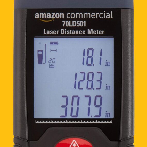 AmazonCommercial Laser 50m Distance Meter, Fast Measurement Ability of Outdoor