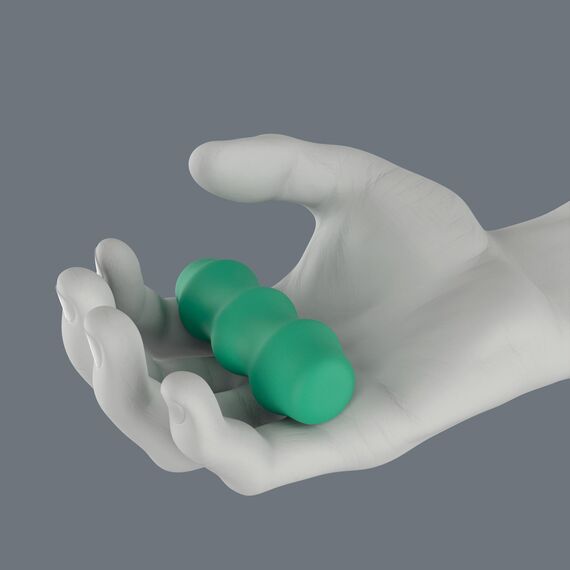 Wera Schraubendrehersatz 932/6 Kraftform Plus: Der Schraubmeißel + Rack, 6-teilig, 05018282001