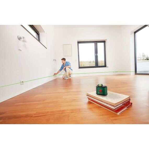 Bosch Kreuzlinienlaser UniversalLevel 360 mit Premium-Stativ und Universalklemme MM 3 (vertikale + horizintale Laserlinien inkl. 360° zum Ausrichten im ganzen Raum)