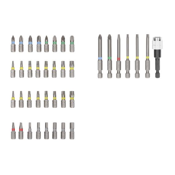 Bosch 40x Extrahartes Schrauberbit-Set, Amazon Exklusiv, 40-tlg. (197 x 110,5 mm, Professional Zubehör Schraubendreher, Bohrschrauber)