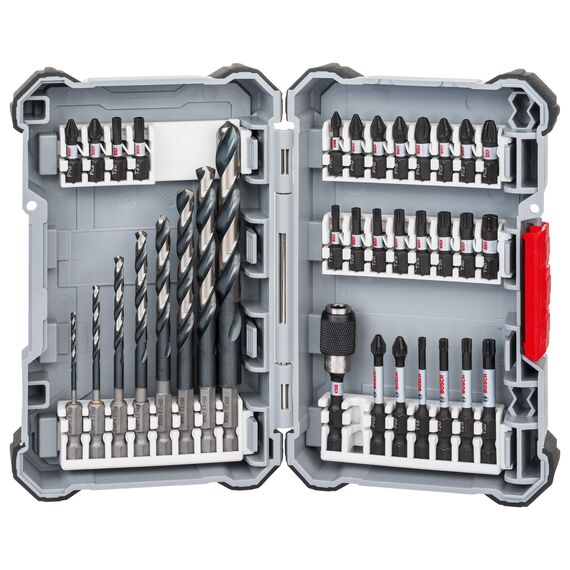 Bosch Professional 35 tlg. HSS Bohrer- und Schrauberbit Set (Impact Control, Pick and Click, Zubehör Schlagschrauber)