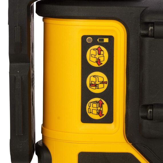 DEWALT Kreuzlinien-Laser (selbstnivellierend, 1x horizontale und 2x vertikale Laserlinien, Laserfarbe rot, 3-Tasten-Bedienung, inkl. Wandhalterung, Batterien und Transportkoffer) DW089K