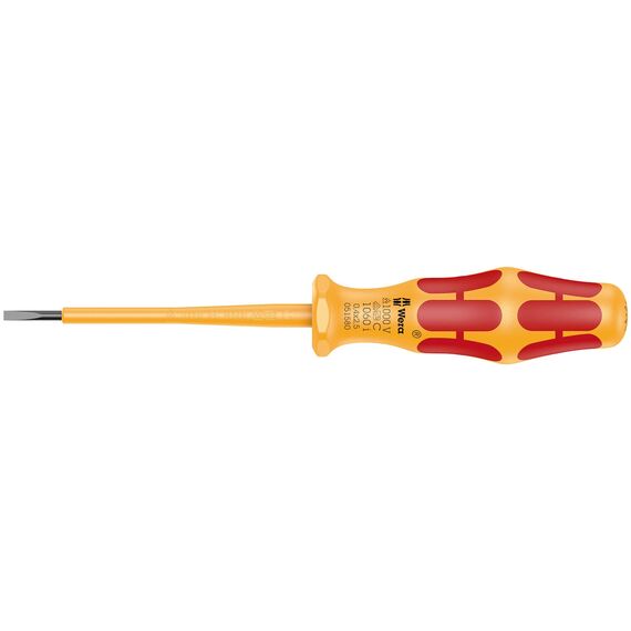 Wera '05051575001 1060 i/1062 i/6 Schraubendrehersatz Kraftform VDE, 6-teilig, Gelb/Rot
