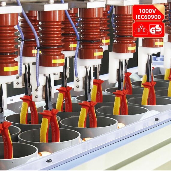 CCLIFE 11 tlg VDE Isolierter Schraubendreher Schraubenzieher Zange Set 1000V mit Spannungsprüfer Schlitz Philips