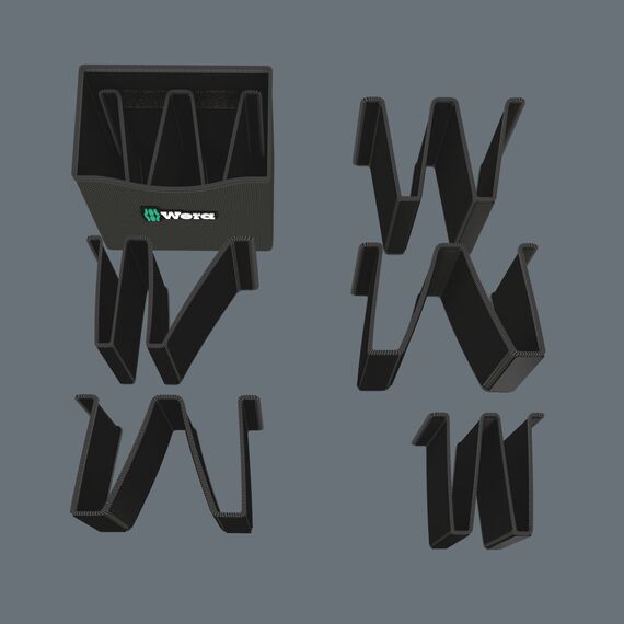 Wera Schraubendreher Set im textilen Köcher Kraftform 2go 300, 11-teilig, 1 Stück, 05004313001