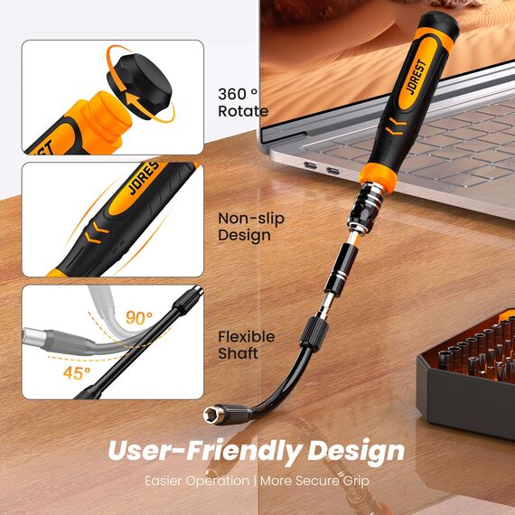 JOREST 115 in 1 Mini Feinmechaniker Schraubendreher Set, Geburtstag Werkzeug Geschenke für Männer, Magnetisches Reparaturwerkzeug Set für PC, Laptop, iphone, Macbook, PS5, Xbox, Switch, Brillen, Table