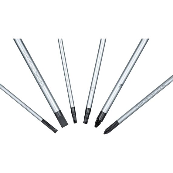Bosch Professional Schraubendreher Set 6tlg. (SL/PH/PZ/TX, inkl. SL 3.5x75mm, TX 20x100mm, TX 15x75mm, SL 6.5x125mm, PZ 2x125mm, PH 1x100mm, Einlage)
