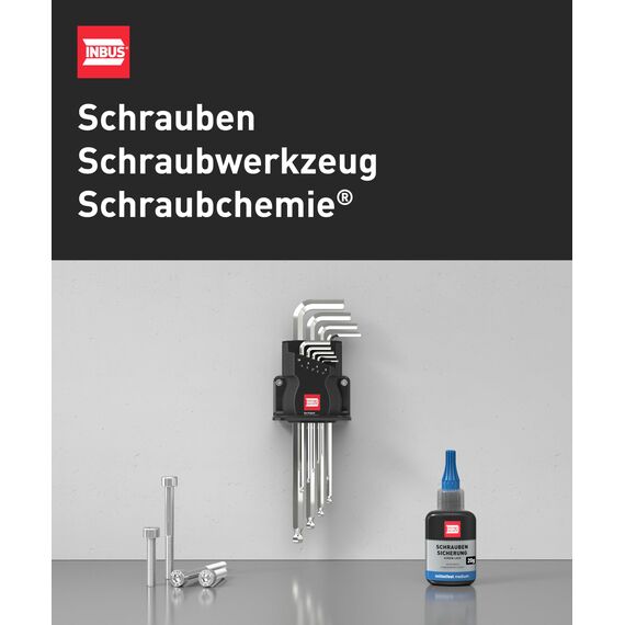 TORX® T-Griff Schraubendreher Set 8tlg, TX9–40, mit HybridTouch — Made in Germany (INBUS® 74124)