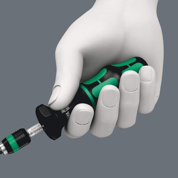 Wera 7441 einstellbarer Drehmomentschraubendreher mit Rapidaptor Schnellwechselfutter, 1/4 Zoll, 1,2-3,0 Nm, Kunststoff