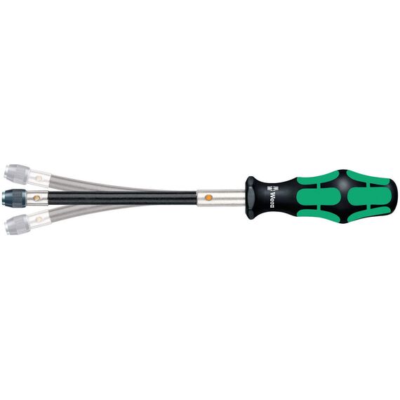 Wera 05134000001 Kraftform Micro Big Pack 1 Schraubendrehersatz, 25-teilig & 05028160001 392 Bit-Handhalter mit flexiblem Schaft, 1/4 Zoll x 177 mm