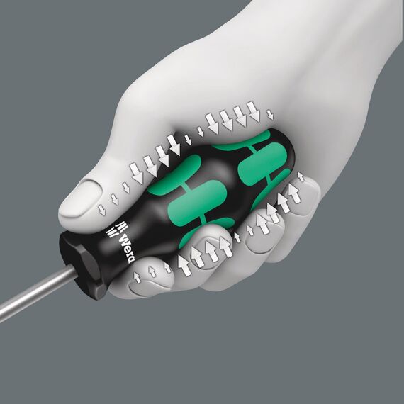 Wera 335 Schlitz-Schraubendreher - Elektrikerklinge, 0.5 x 3.0 x 80 mm, 05110001001