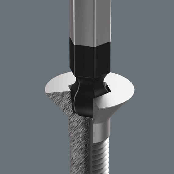 Wera 352 Sechskant-Kugelkopf-Schraubendreher, Schwarz, 4.0 x 100 mm