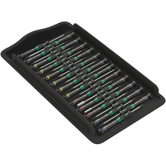 Wera 05134000001 Kraftform Micro Big Pack 1 Schraubendrehersatz, 25-teilig & 950 SPKL/9 SM N Multicolour Winkelschlüsselsatz, metrisch, BlackLaser, 9-teilig, Wera 05022089001