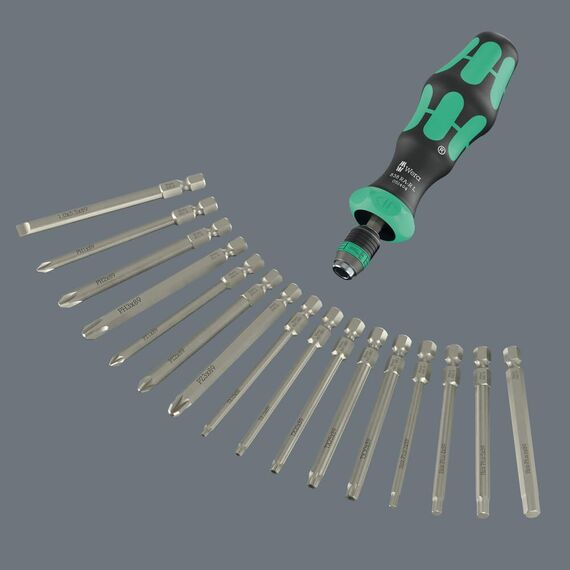 Wera 05051530001 Kraftform Kompakt 60 RA-R 1, 17-teilig
