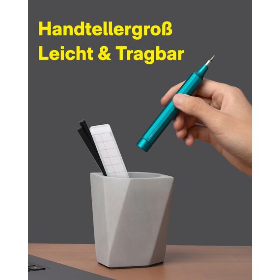 HOTO Feinmechaniker Schraubendreher Set, 24 in 1 Magnetisch Präzisions Schraubendreher Bits Set, Min Schraubenzieher Werkzeug Satz für Handy Laptop PC Brille Uhr, Klein 12 cm×1.66 cm, Grün