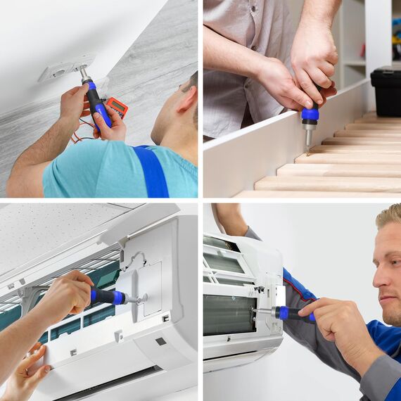 SHARDEN Ratschen Schraubendreher 13-in-1 Ratschen-Schraubendreher Multibit-Schraubendreher Multitool All in One mit Torx, Schlitz, Kreuzschlitz, Sechskant,Pozidriv und 1/4 Mutternschl¨¹ssel