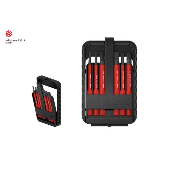 Wiha 43154 electricTORX 6-TLG. in slimBit-Box Bit Set Rot