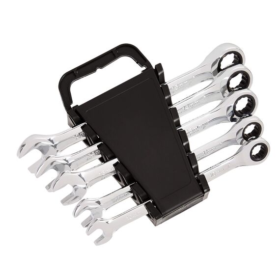 Wera Kraftform Kompakt 20 mit Tasche, 7-teilig, 05051021001 & Amazon Basics Ratschenschlüssel-Set, metrisch, 5-teilig