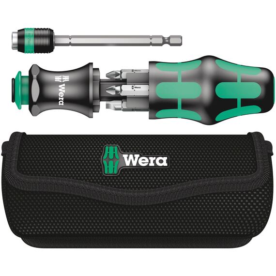 Wera Kraftform Kompakt 20 mit Tasche, 7-teilig, Schwarz-Grün, 05051021001