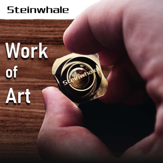 Steinwhale 2-in-1 kurzer Mini-Schraubendreher für enge Stellen, Griff aus Zelluloseacetatfaser, doppelköpfige S2-Stahl-Bits mit hoher Härte, exquisite EDC