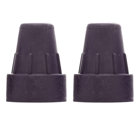 Dr. Paul Koch Krückenstopfen 2x Aubergine - Gummi Stopfen Für Gehhilfe & Krücken - Krückenkapsel Aus TPE Mit Stahleinlage - Für Höhere Stabilität - Ø16mm