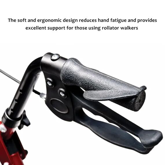 Rollator-Handgriff für Rollator Ersatz – Zubehör für ältere und behinderte Patienten, 2,2 cm, 2 Stück (schwarz-B)