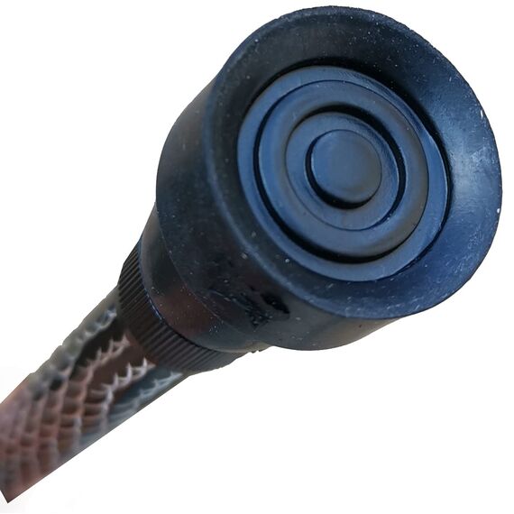 Luxuriöser Damen-Gehstock mit Gravur, geätzt, verstellbar, mit weichem Gel-Griff, ergonomischer Griff für Damen, 64,8 cm – 90,2 cm, Schwarz