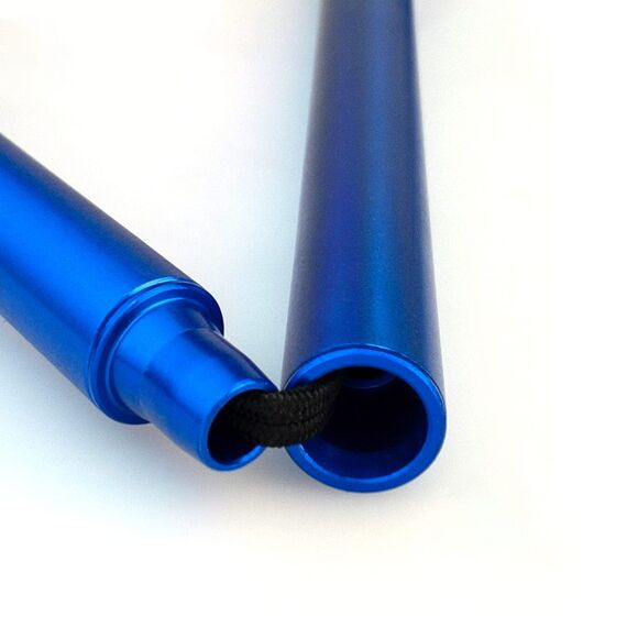 Flexyfoot Shock Absorbing Oval Handle Walking Stick - Blue - Improves Safety, Improves Grip, Reduces Shocks & Jarring