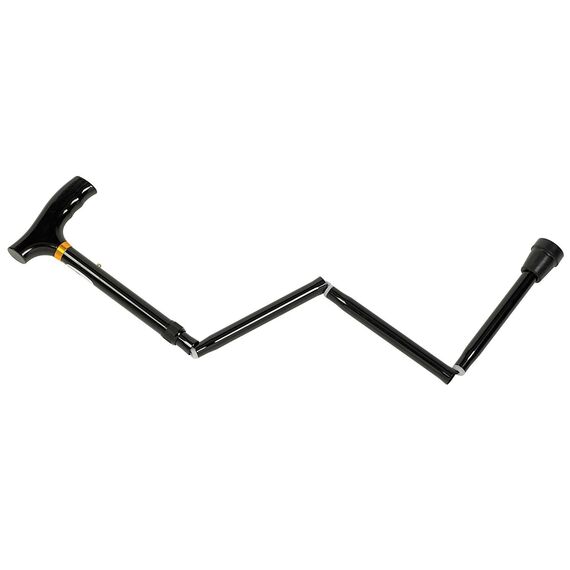Patterson Medical Black Adjustable Folding Walking Stick