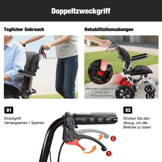 Rollstuhl (Dunkelgrau)