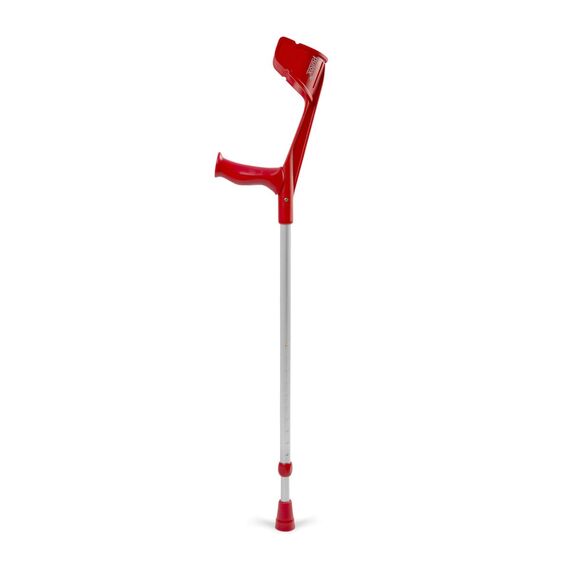 pulox - Magic-Soft - forearm crutch with soft-grip - max. 130 kg - pair (2 pcs) - Rot