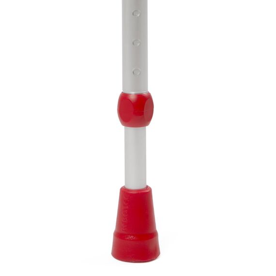 1x REBOTEC SOFT-GRIP Gehhilfe made in Germany Unterarm-Gehstütze Krücke (Farbe: rot)