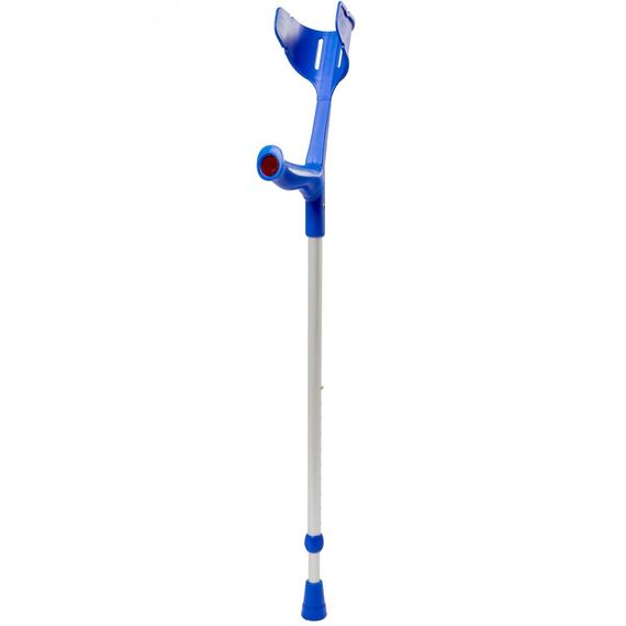 1x REBOTEC SOFT-GRIP Gehhilfe made in Germany Unterarm-Gehstütze Krücke (Farbe: blau)