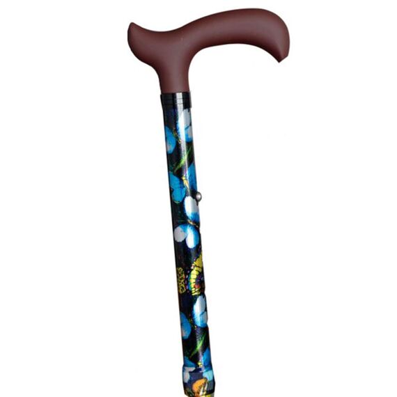 Federstock aus Aluminium, ausziehbar und faltbar, Schmetterlinge