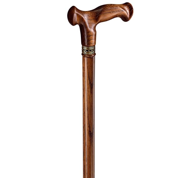 Asterom Gehstock für Männer & Frauen - Ergonomisch Handgefertigt - Cooler Gehstock für Senioren Stilvolle Holzstöcke (Karamell, 91.4 cm)
