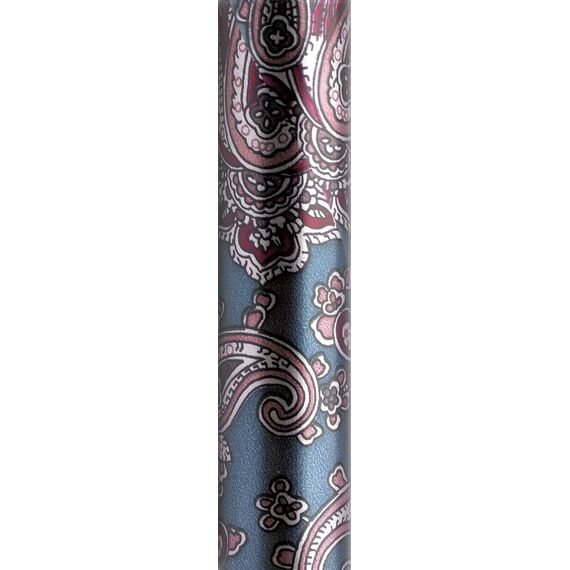 Homecraft Coloured Walking Sticks, Height-Adjustable Walking Stick for Stability and Support, Paisley