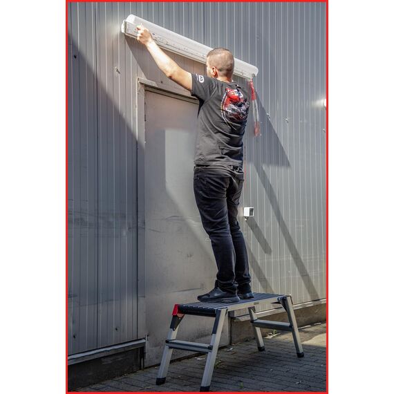 KS Tools 800.0960 Aluminium-Sicherheits-Laufbühne, L1270xB446xH495mm