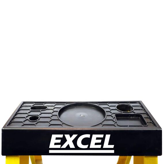 Excel Elektriker Fiberglas Trittleiter 3 Stufen 1,03 m Heavy Duty 3 Stufen Leiter Klappleiter Klappleiter Leichte Trittleiter Fiberglas Trittleiter
