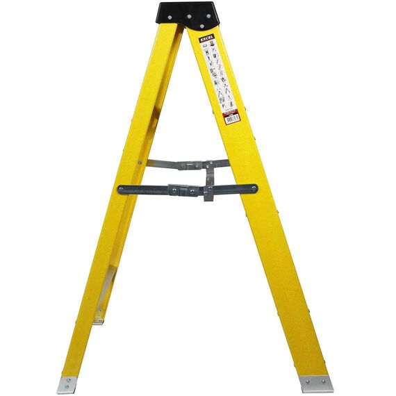 Excel Elektriker Fiberglas Trittleiter 3 Stufen 1,03 m Heavy Duty 3 Stufen Leiter Klappleiter Klappleiter Leichte Trittleiter Fiberglas Trittleiter